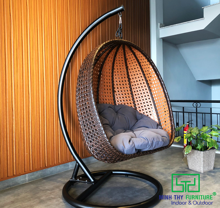 Xích đu ngoài trời nhựa giả mây MT902