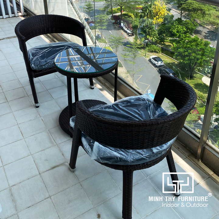 Bàn Ghế Ban Công Nhựa Giả Mây MT2050