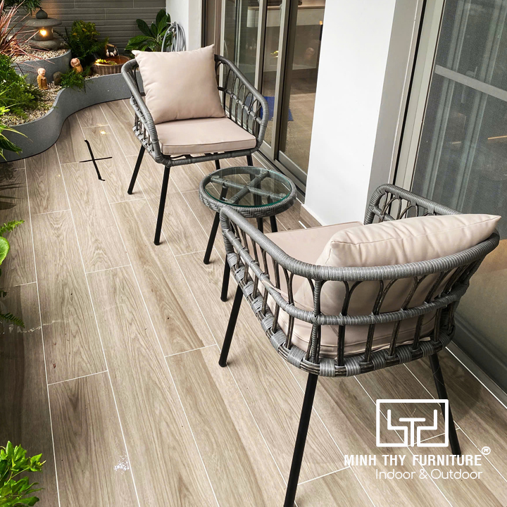 Bàn Ghế Ban Công Nhựa Giả Mây MT2059