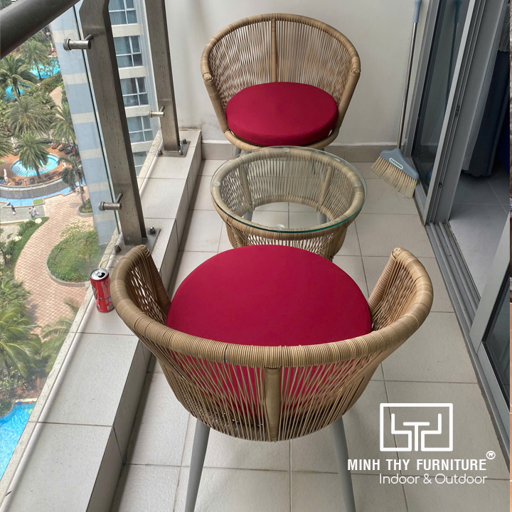 Bàn Ghế Ban Công Nhựa Giả Mây MT2A262