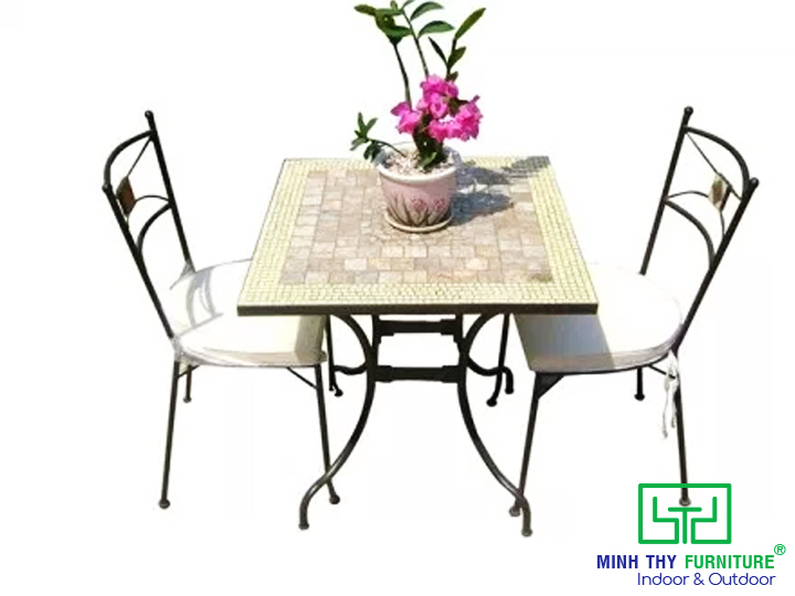 BỘ BÀN GHẾ SẮT NGOÀI TRỜI BGS421