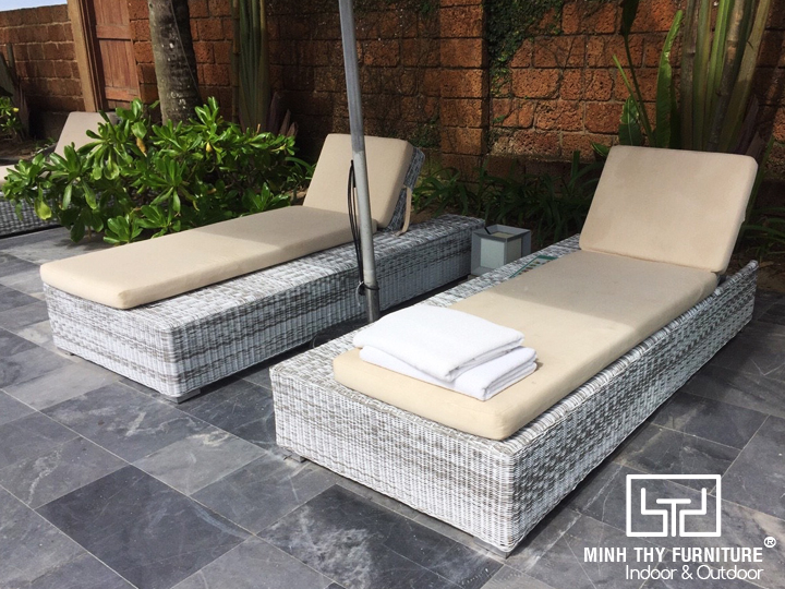 Giường tắm nắng mây nhựa MT 4A65 5 Giường Tắm Nắng Nhựa Giả Mây MT4A64