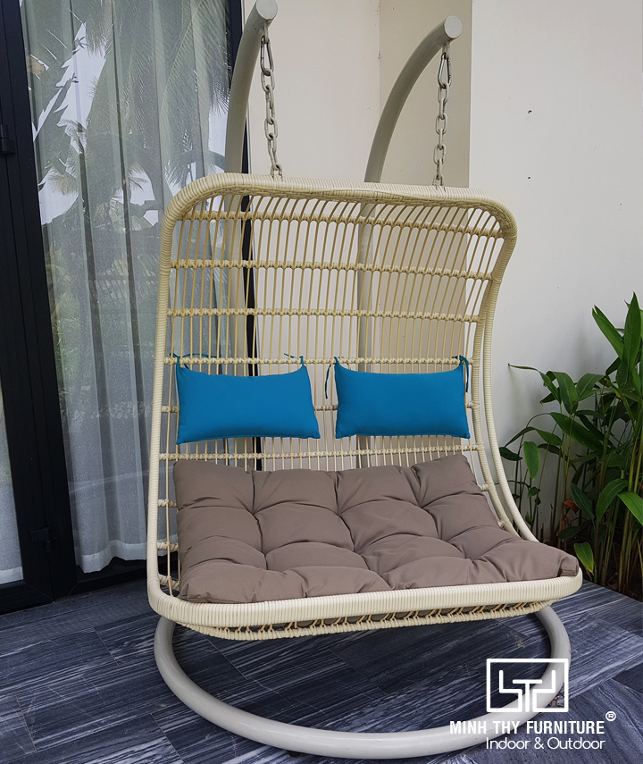 Xích đu đôi nhựa giả mây MT970 Xích đu đôi nhựa giả mây MT970