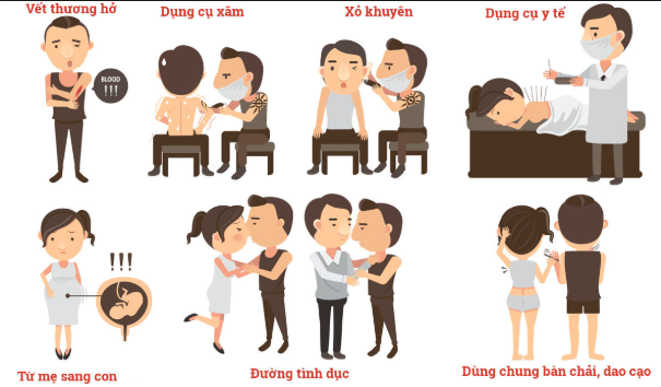 Các đường lây truyền của viêm gan B