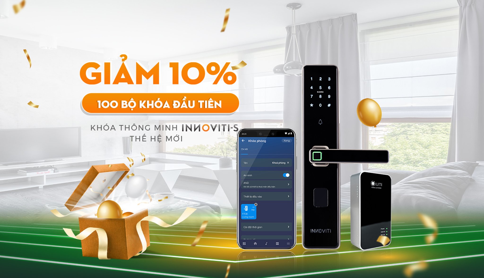 Tưng bừng ưu đãi nhân dịp Ra mắt Khoá thông minh INNOVITI-S