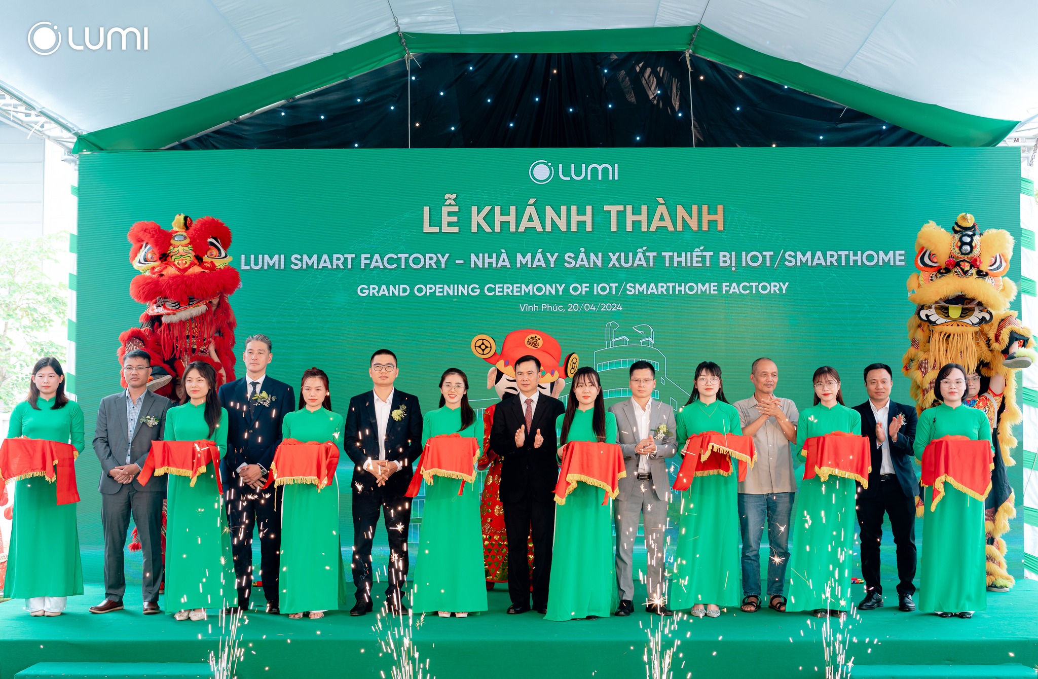 Khánh thành Lumi Smart Factory, Lumi trở thành thương hiệu smarthome Make in Vietnam đầu tiên sở hữu nhà máy IoT/ Smarthome quy mô 6000m2