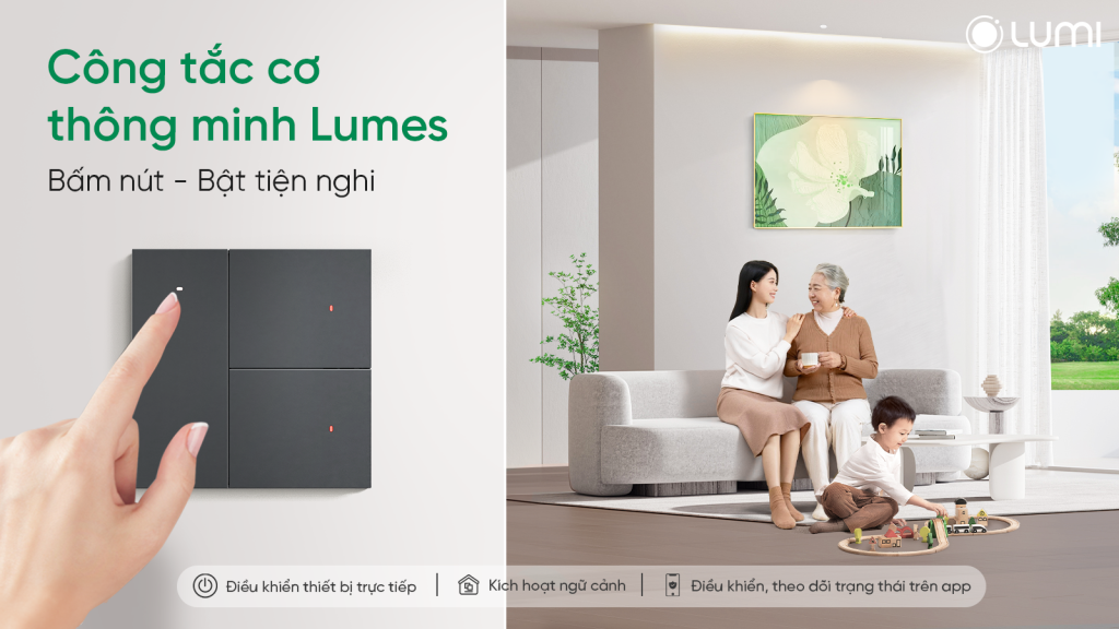Công tắc cơ thông minh Lumes được Lumi chính thức ra mắt – Thêm lựa chọn cho trải nghiệm sống tiện nghi