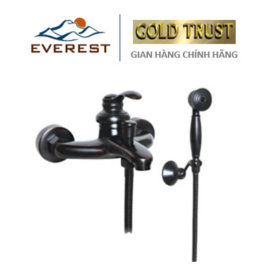 Bộ sen tắm bằng đồng đen EVEREST EV-VĐ14