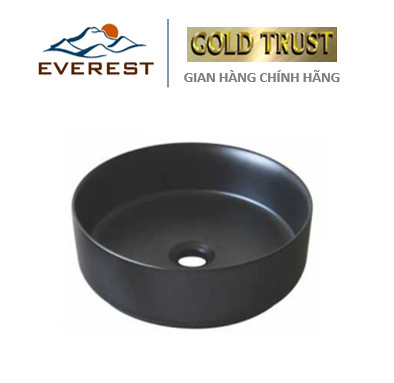 Chậu Rửa Mặt Màu Đen EVEREST EV-CS04
