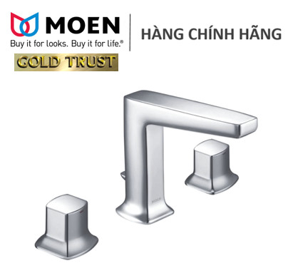 Bộ vòi lavabo nóng lạnh MOEN - DIAMOND Model: T68228