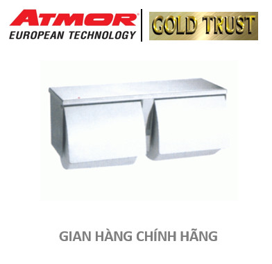 Trục giấy vệ sinh đôi inox SUS 304 ATMOR model: TD-8302W