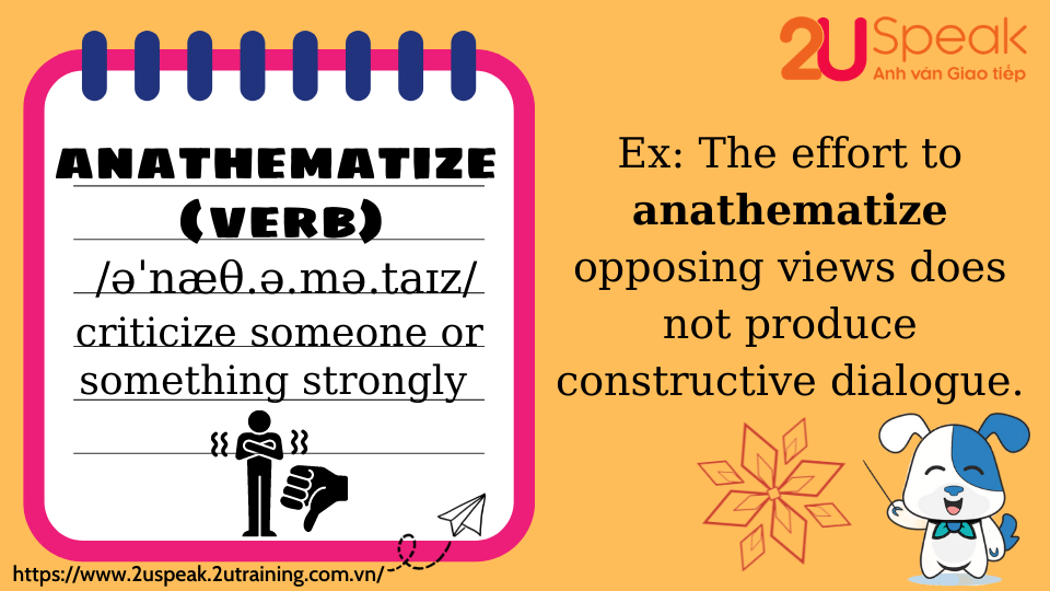 A Word A Day - Anathematize 
