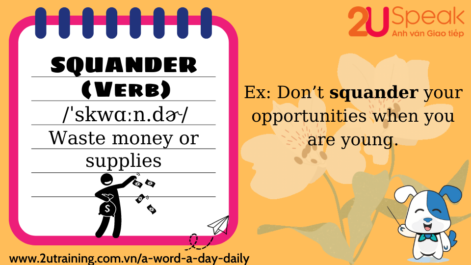 A Word A Day - Squander