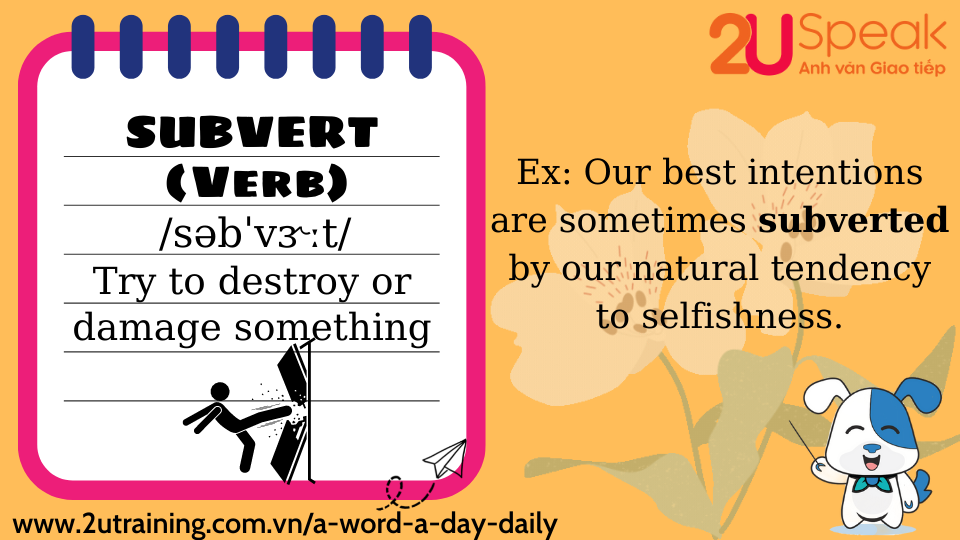 A Word A Day - Subvert