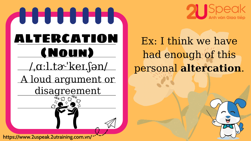 A Word A Day - Altercation