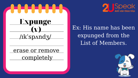 A Word A Day - Expunge 