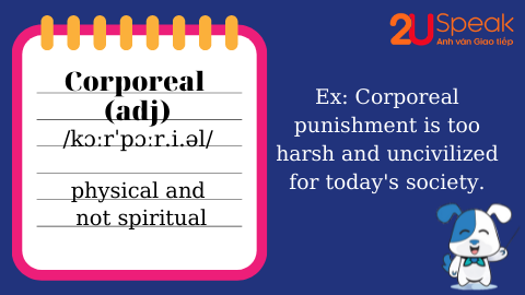 A Word A Day - Corporeal 