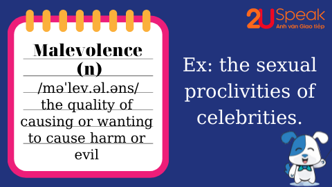 A Word A Day - Malevolence 