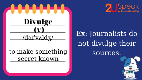 A Word A Day - Divulge 