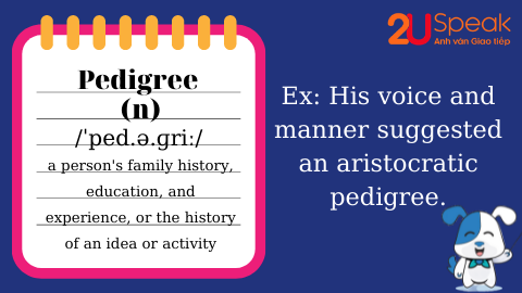 A Word A Day - Pedigree