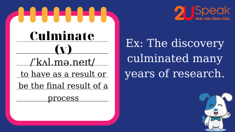 A Word A Day - Culminate