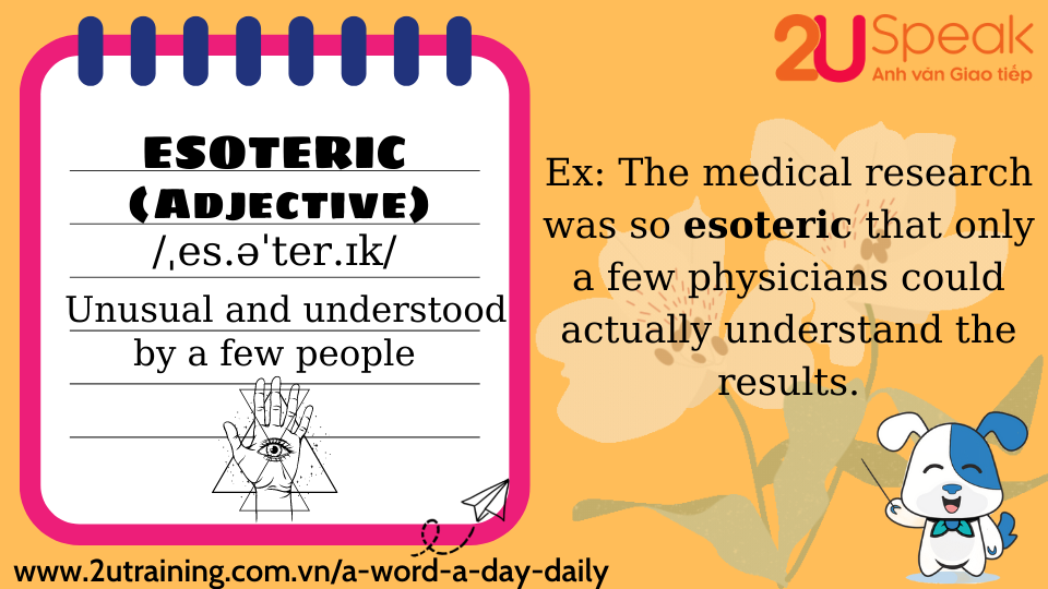 A Word A Day - Esoteric