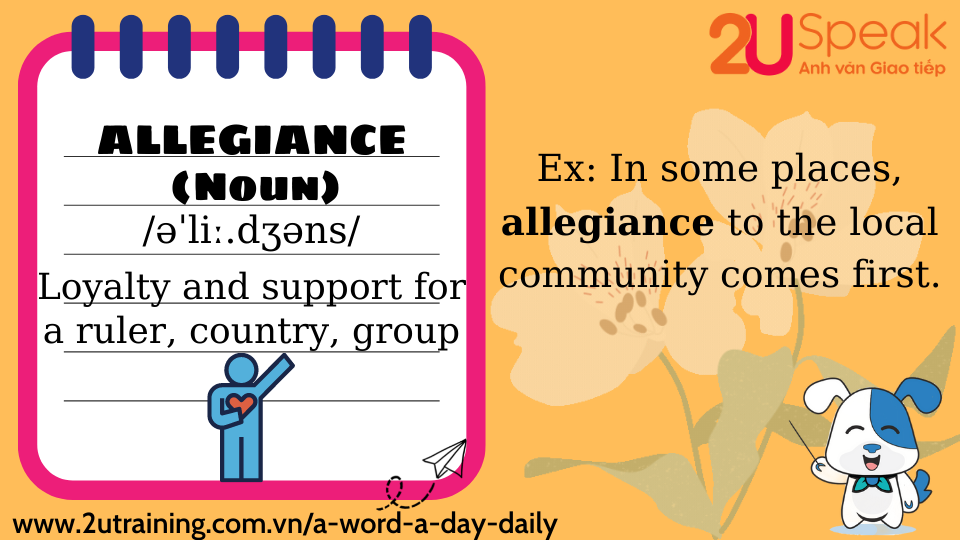 A Word A Day - Allegiance