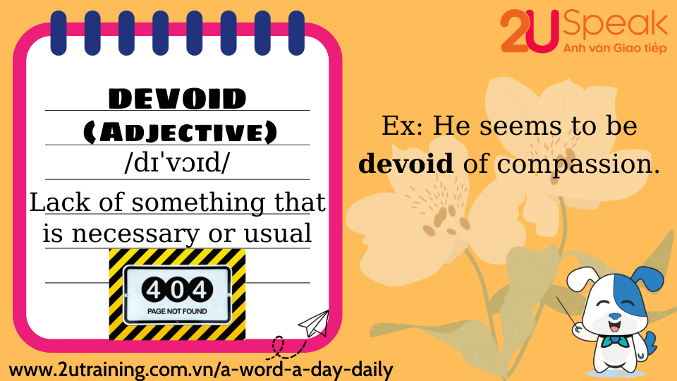 A Word A Day - Devoid