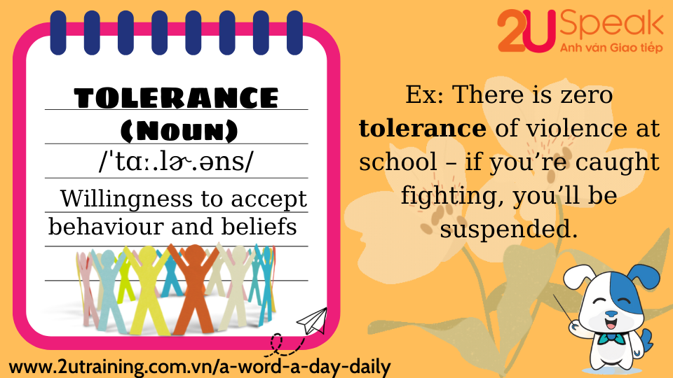 A Word A Day - Tolerance