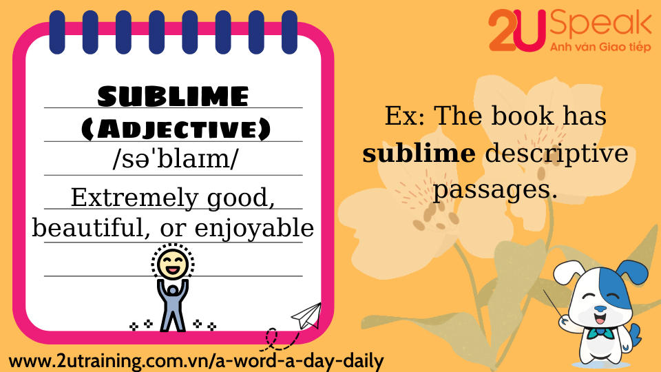 A Word A Day - Sublime