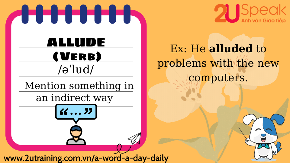 A Word A Day - Allude