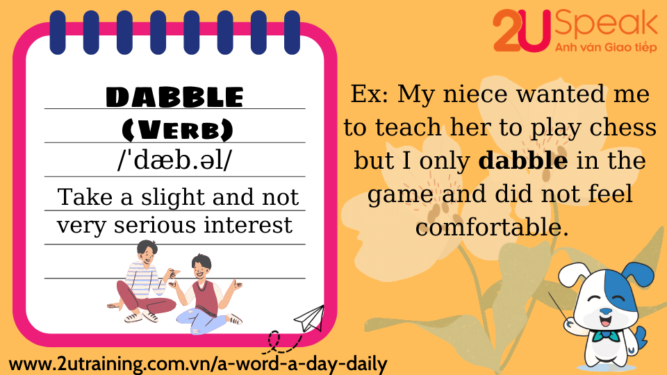 A Word A Day - Dabble