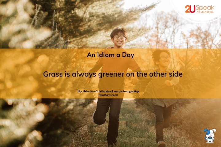 Grass is always greener on the other side.