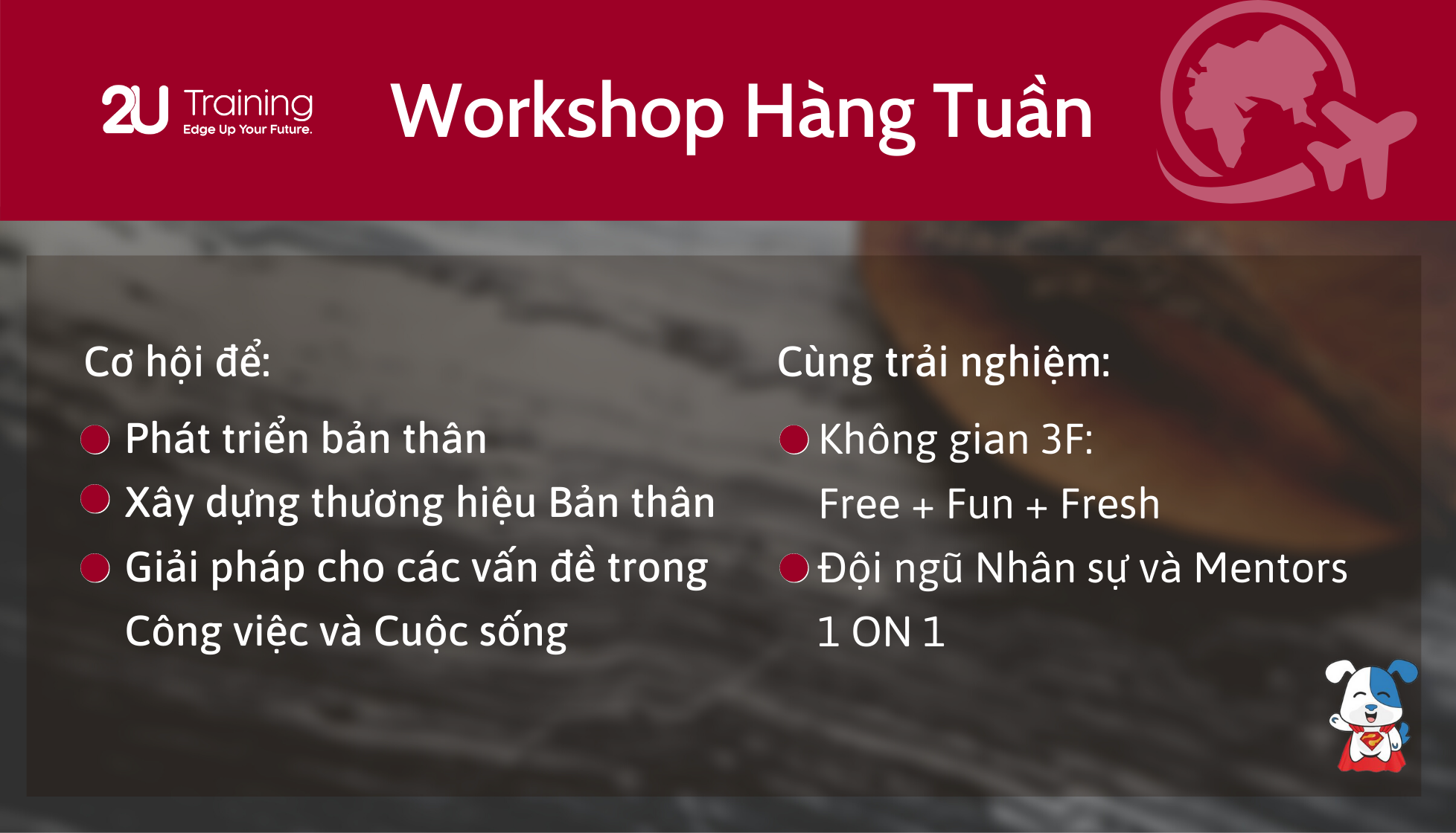 Workshop hàng Tuần tại 2U Training