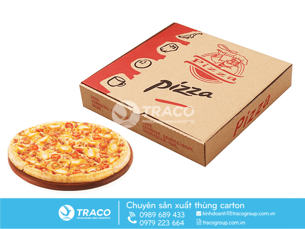 Hộp Carton Đựng Pizza