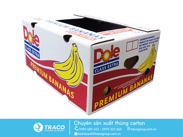 THÙNG GIẤY CARTON ĐỰNG CHUỐI XUẤT KHẨU