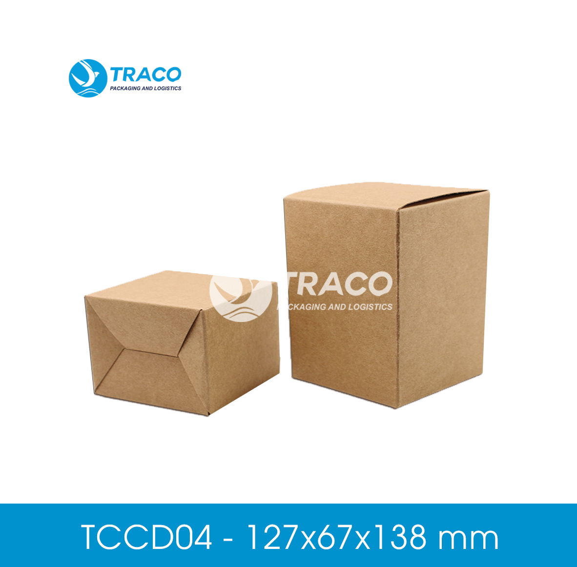 Combo 2000 hộp carton TRACOBOX TCCD04 - 127x67x138 mm