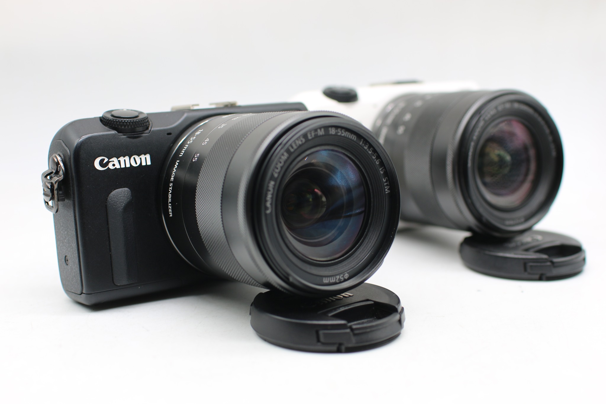 Máy ảnh Canon EOS M2 + Lens EF-M 18-55mm (Trắng/ Đen Máy ảnh Canon EOS M2 + Lens EF-M 18-55mm (Trắng/ Đen