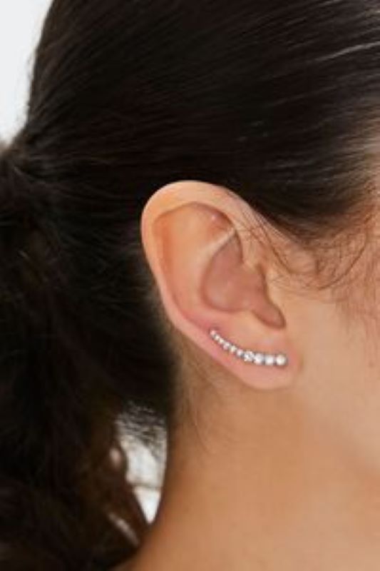 Bông tai lưỡi liềm F21 xoàn