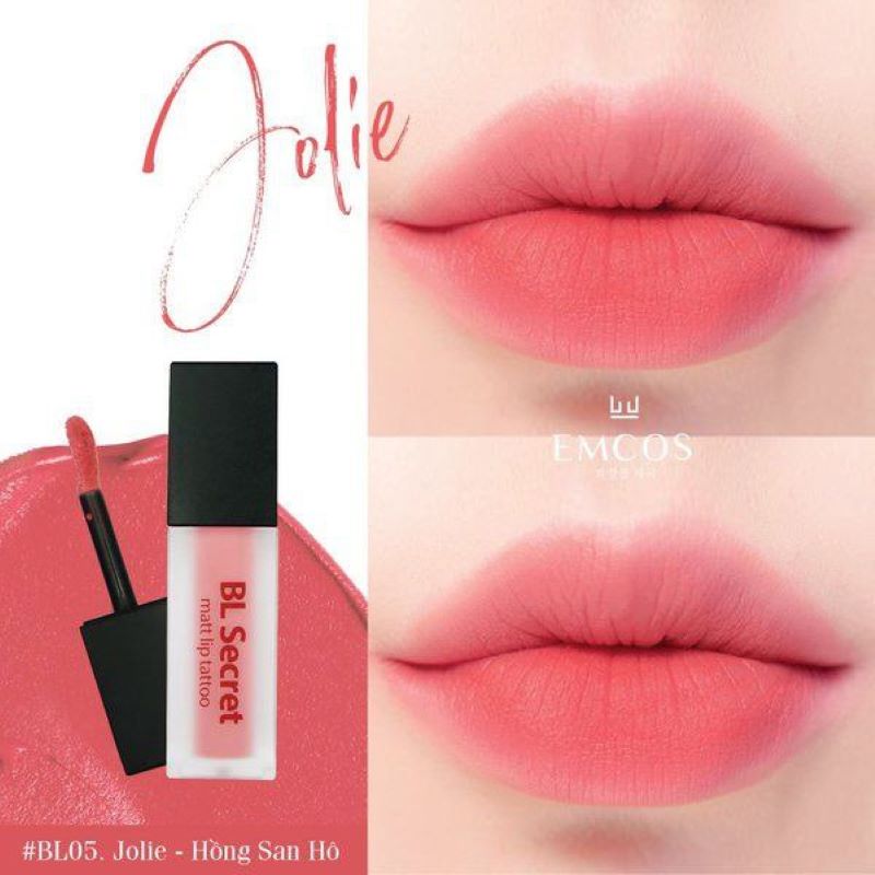 Son kem lì không trôi BL Secret matte lip tattoo