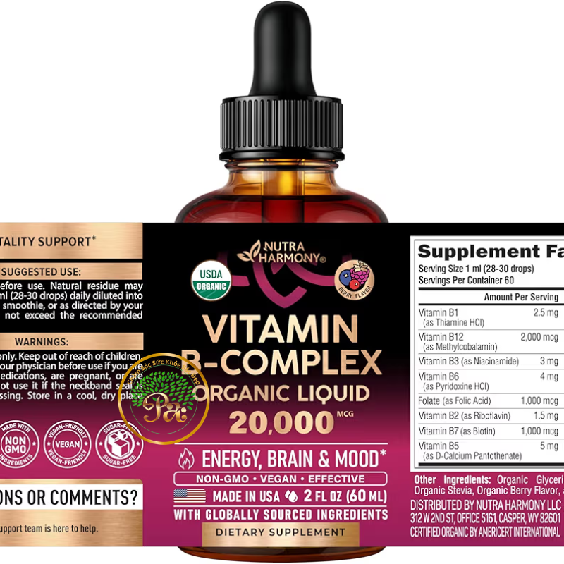 Tổng hợp Vitamin Nhóm B ( from USA)