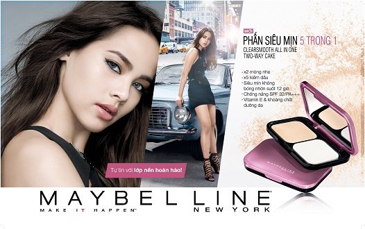 Phấn trang điểm siêu mịn 5 trong 1 Maybelline