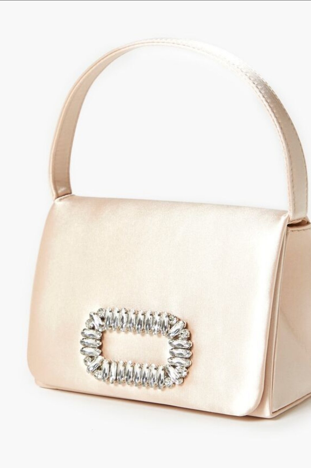 Túi đính xoàn f21 màu vàng be