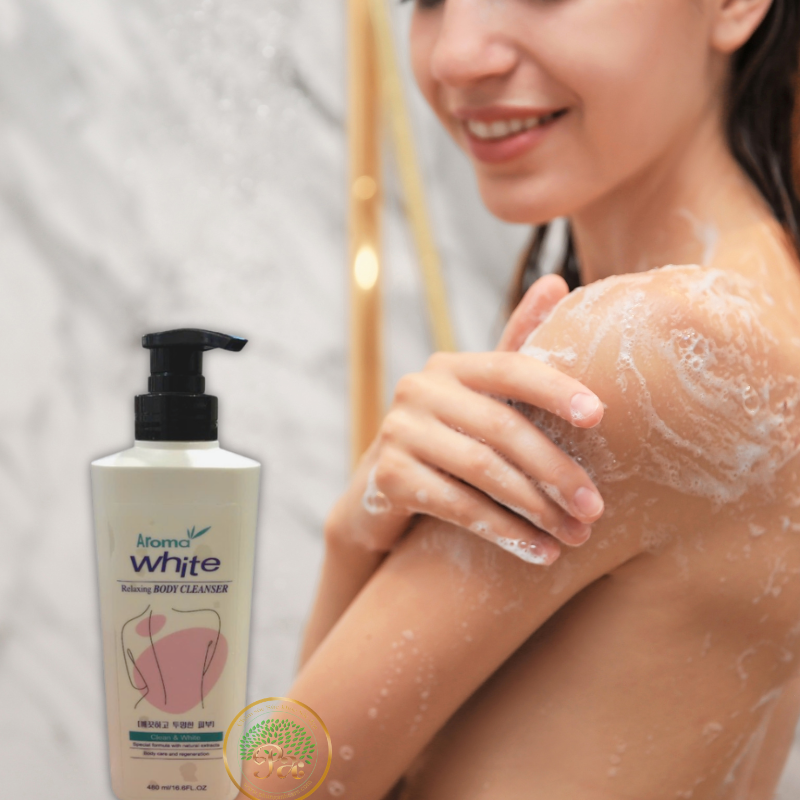 Sửa tắm Aroma White Relaxing Body Cleanser - xuất xứ từ Hàn Quốc.
