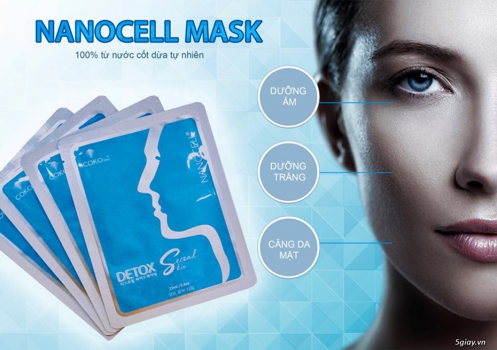 Đắp mặt nạ da sinh học Nanocell Coko Hàn Quốc