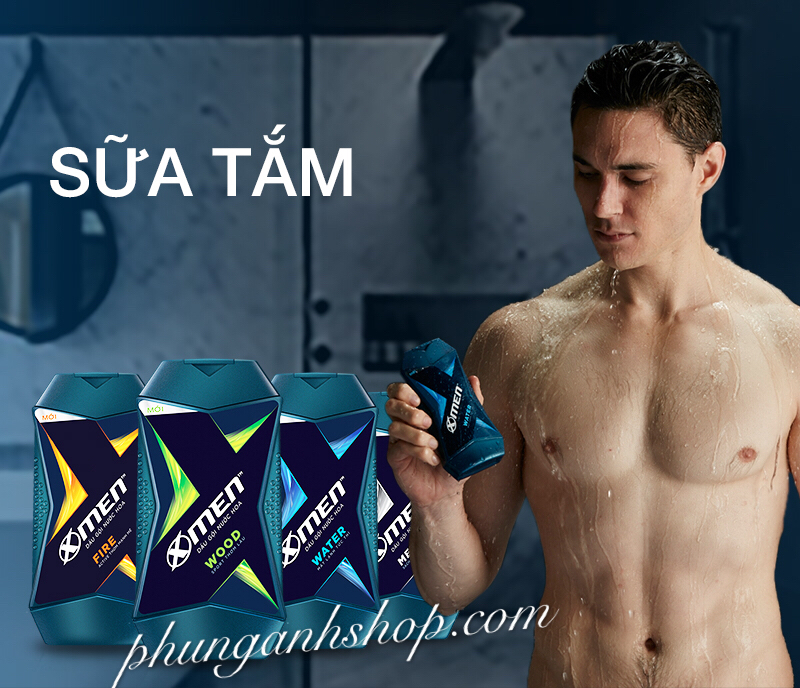 tắm gội nước hoa xmen wood 180ml