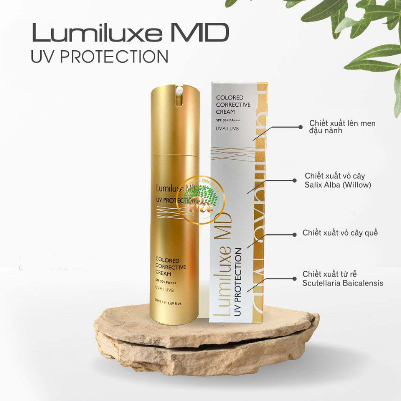 Kem chống nắng dưỡng da LUMILUXE MD SPF 50 +++ DATE MỚI NHẤT