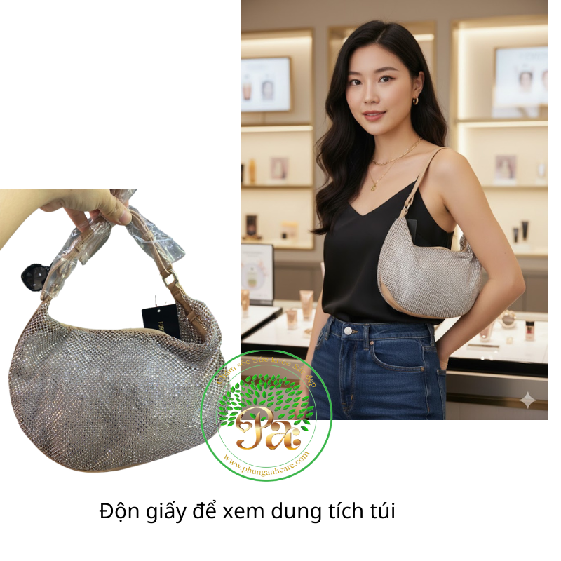 Túi đeo vai đính đá Rhinestone F21