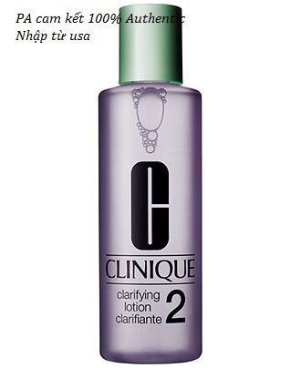 Nước thanh tẩy da clinique clarifying lotion 2