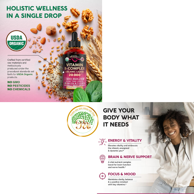 Tổng hợp Vitamin Nhóm B ( from USA)